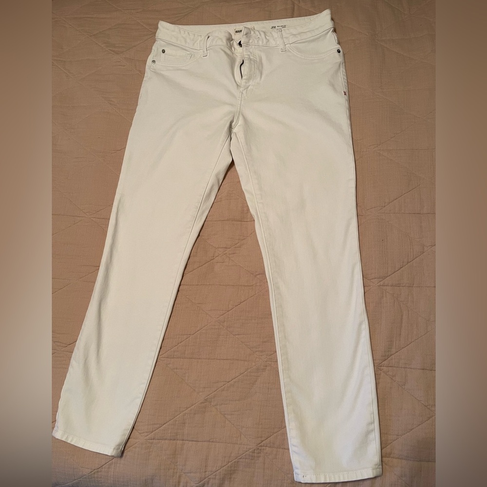 Warp + Weft Women's Skinny Jeans in White 32x29”